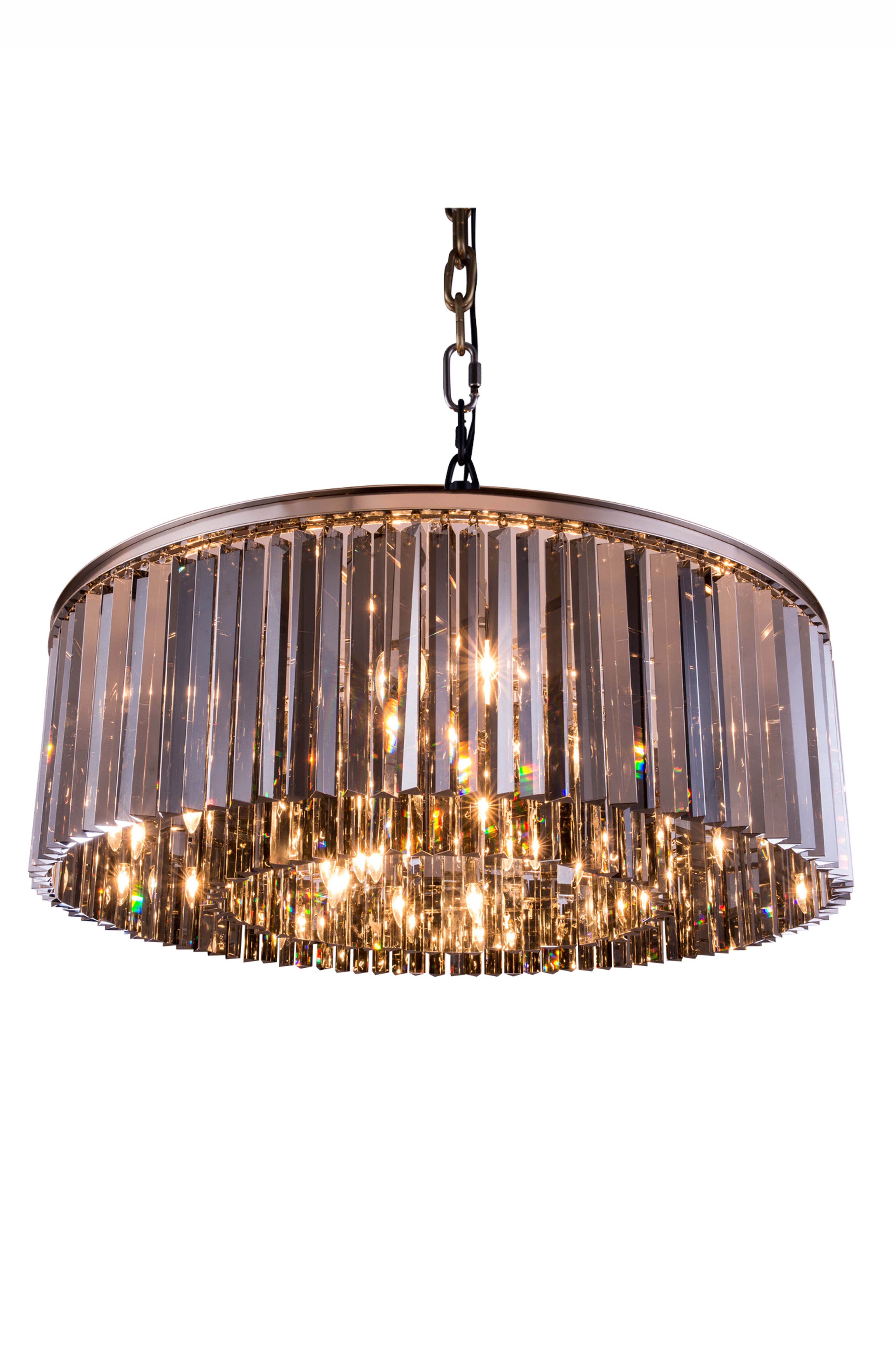 Elegant Lighting Sydney 44" 10 Light Royal Crystal Chandelier