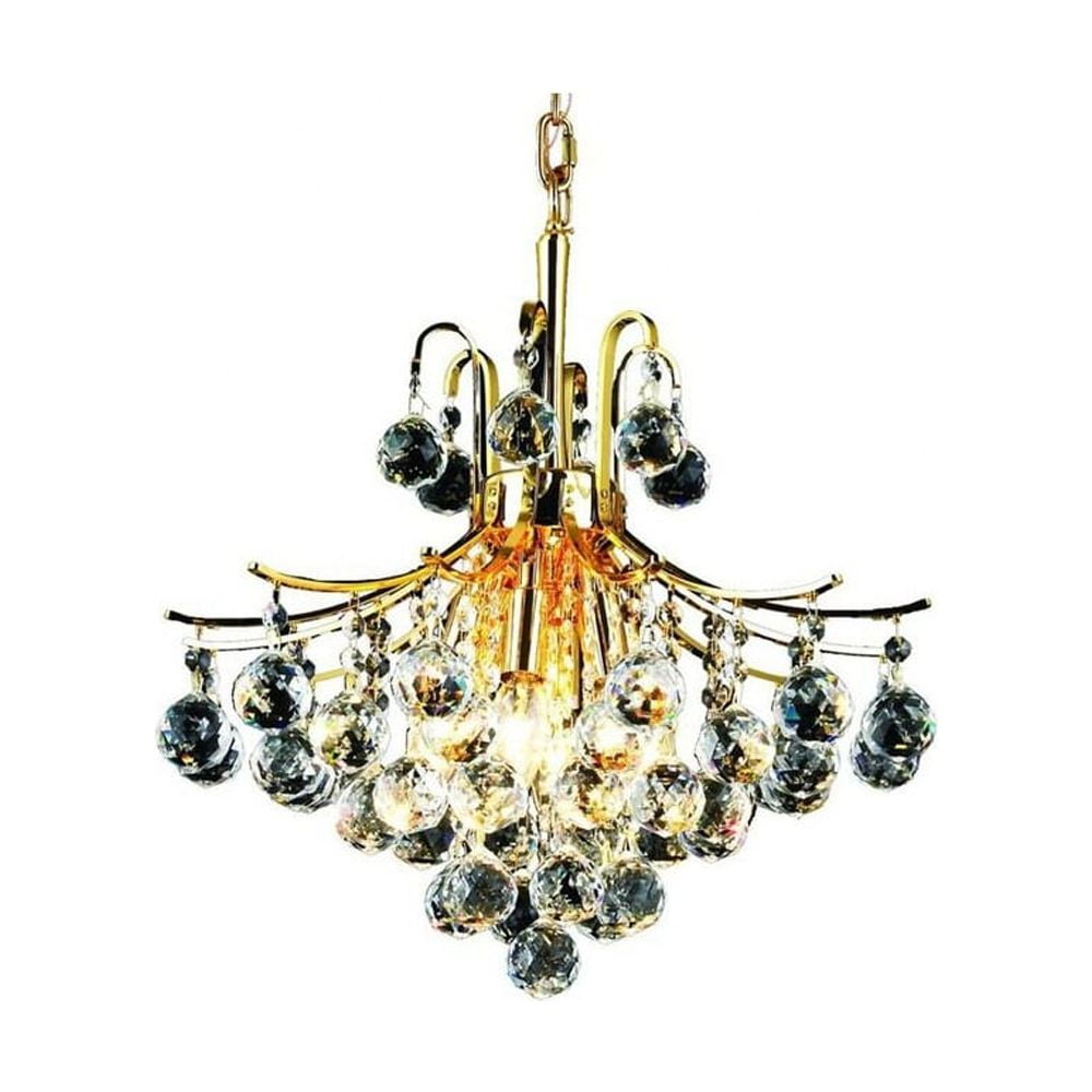 Elegant Lighting Toureg 16" 6 Light Royal Crystal Chandelier