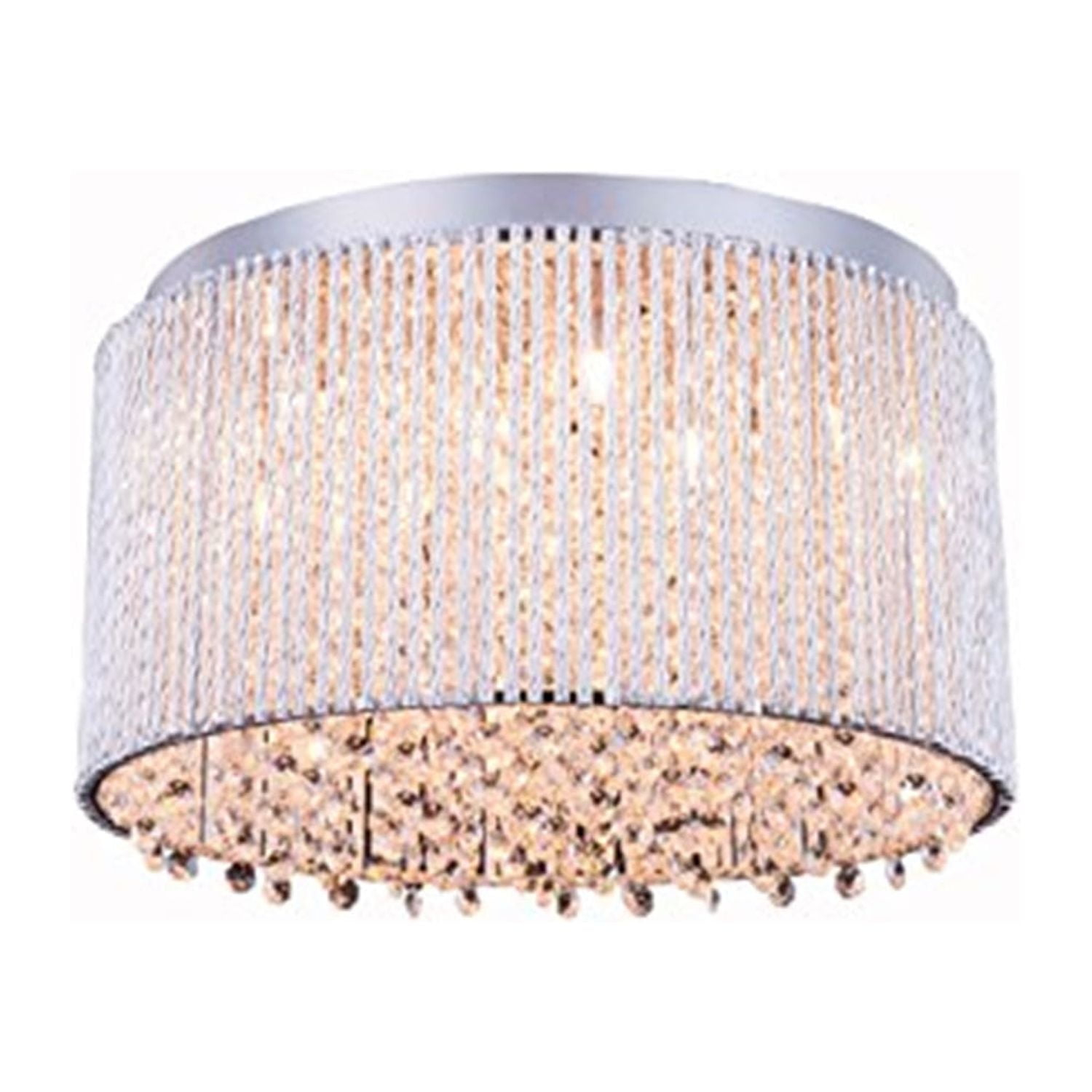 Elegant Lighting Influx 10 light Chrome Flush Mount Clear Royal Cut Crystal