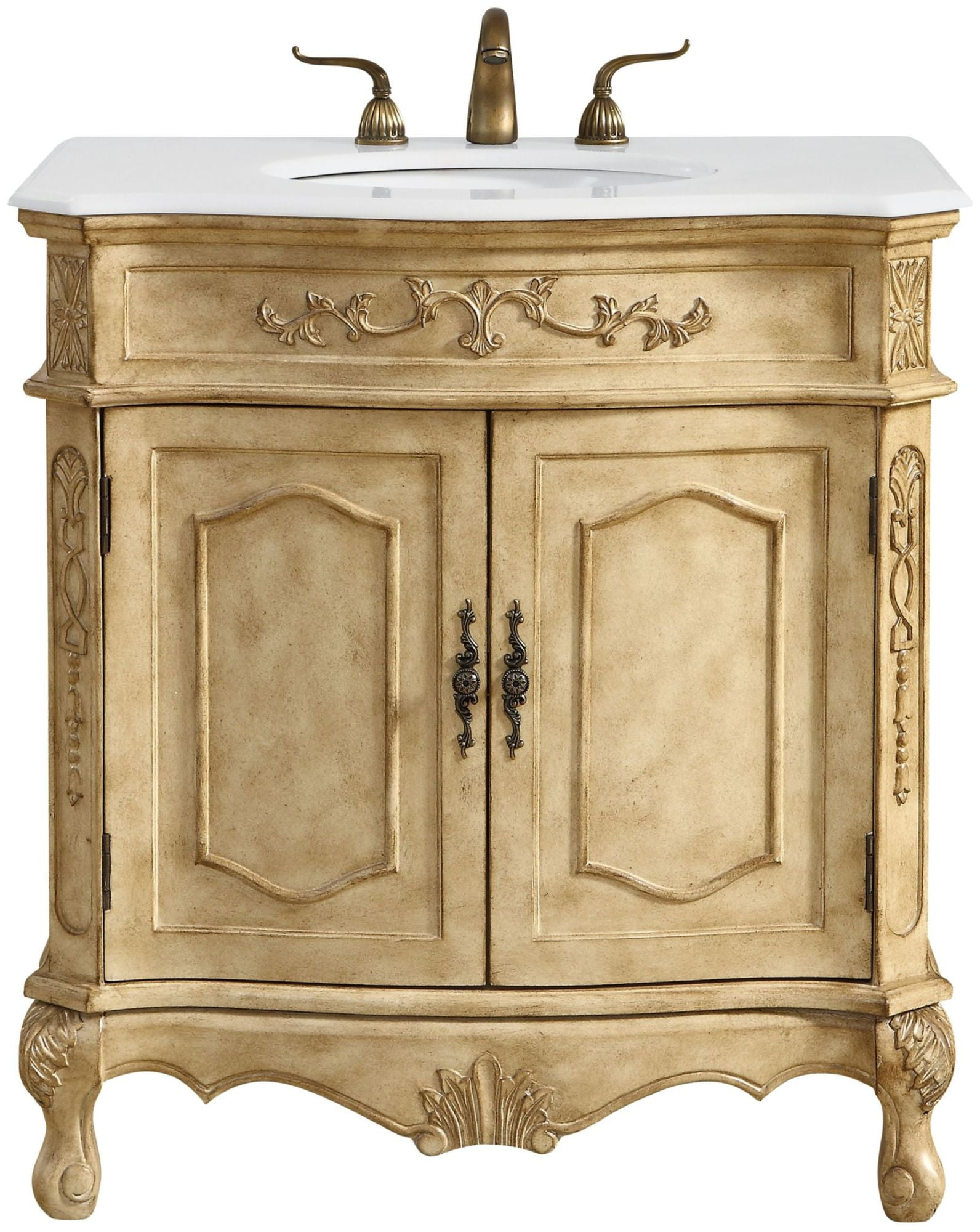 Elegant Lighting Vf10132-Vw Danville 32" Free Standing Single Basin Vanity Set - Beige