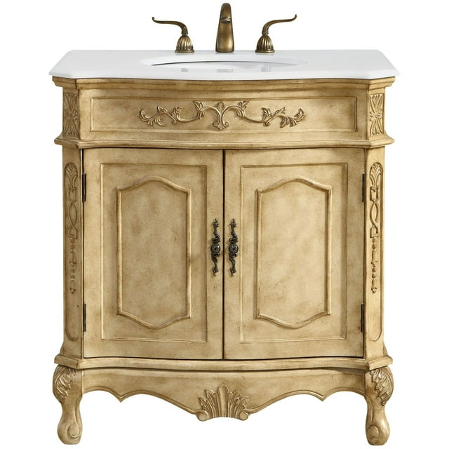Elegant Lighting Vf10132-Vw Danville 32" Free Standing Single Basin Vanity Set - Beige