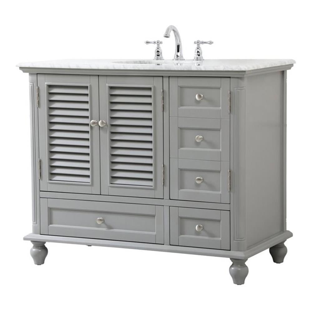 Elegant Kitchen and Bath Elegant Kitchen and Bath 42 Inch Single Bathroom Vanity
