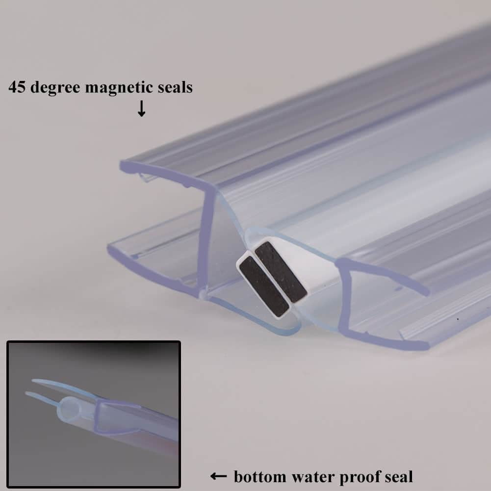 Elegant  Pivot Swing Shower Door Polished Chrome Finish Clear 36"W X 72"H Chrome Finish