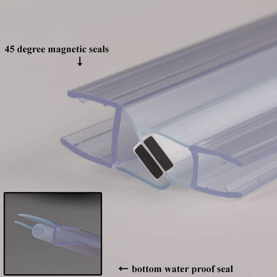 Elegant  Pivot Swing Shower Door Polished Chrome Finish Clear 36"W X 72"H Chrome Finish