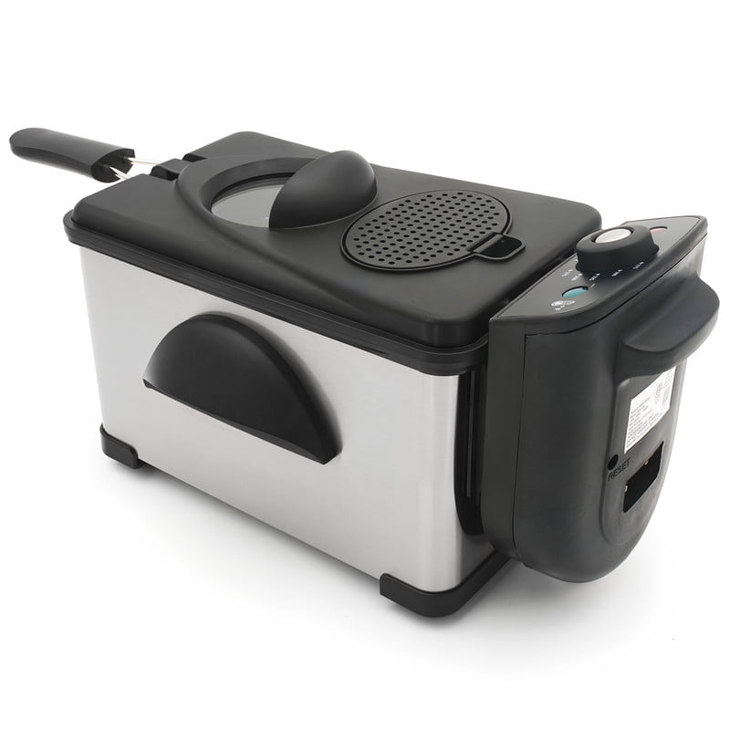 Elite Cuisine EDF0150 Stainless Steel 2Qt. Immersion Deep Fryer