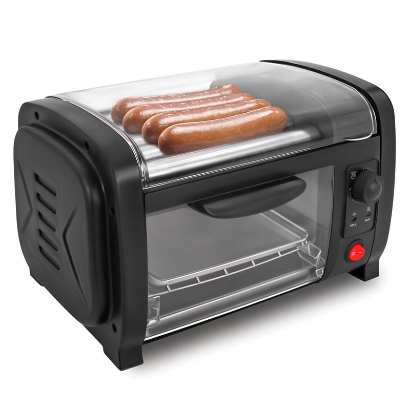 Elite Cuisine EHD155 Hot Dog Roller and Toaster Oven