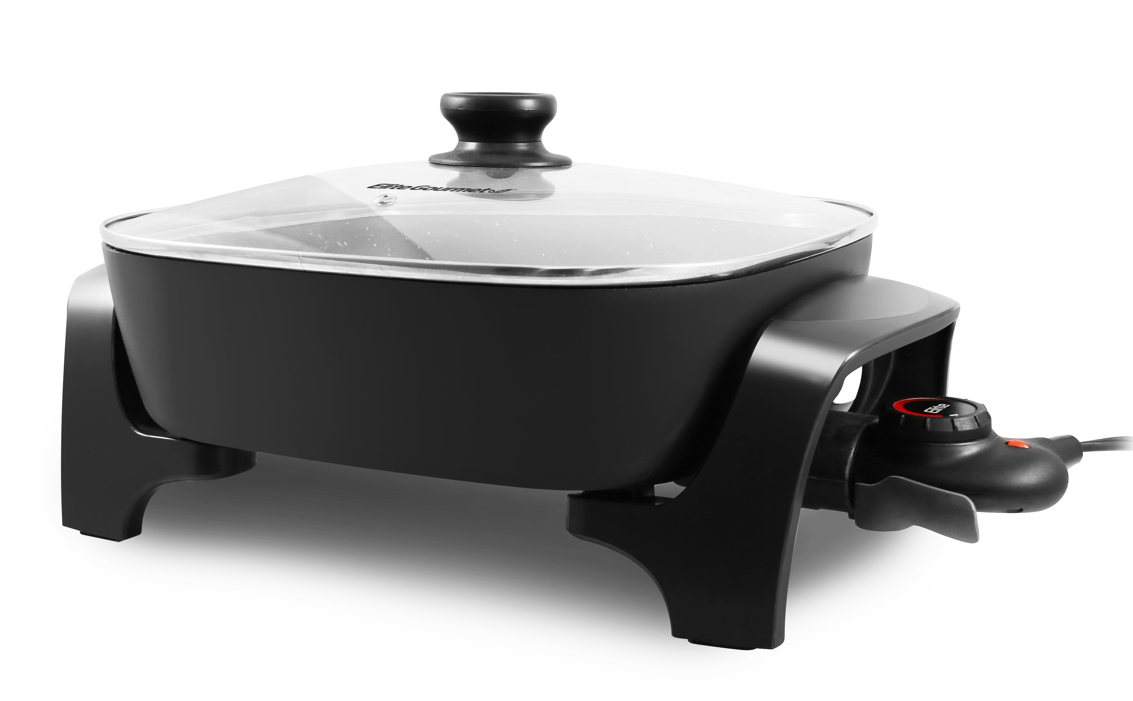 Elite Gourmet Healthy Ceramic Coated Electric Skillet
