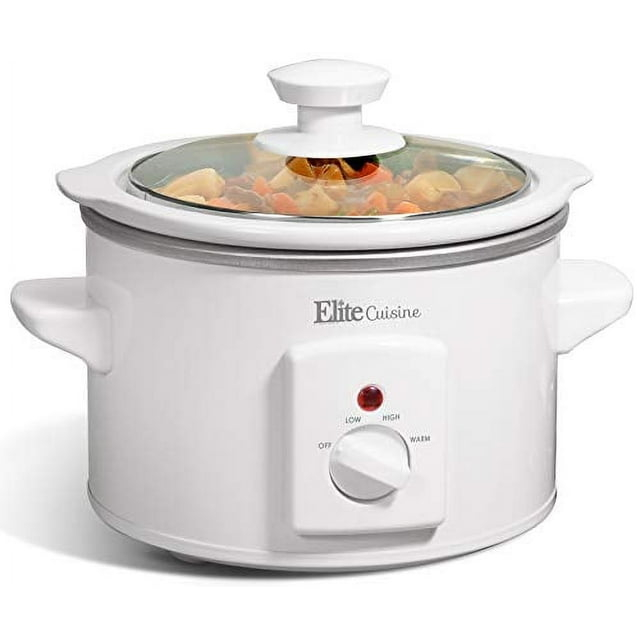 Elite Cuisine 1.5Qt. Mini Slow Cooker in Stainless Steel MST-250XW