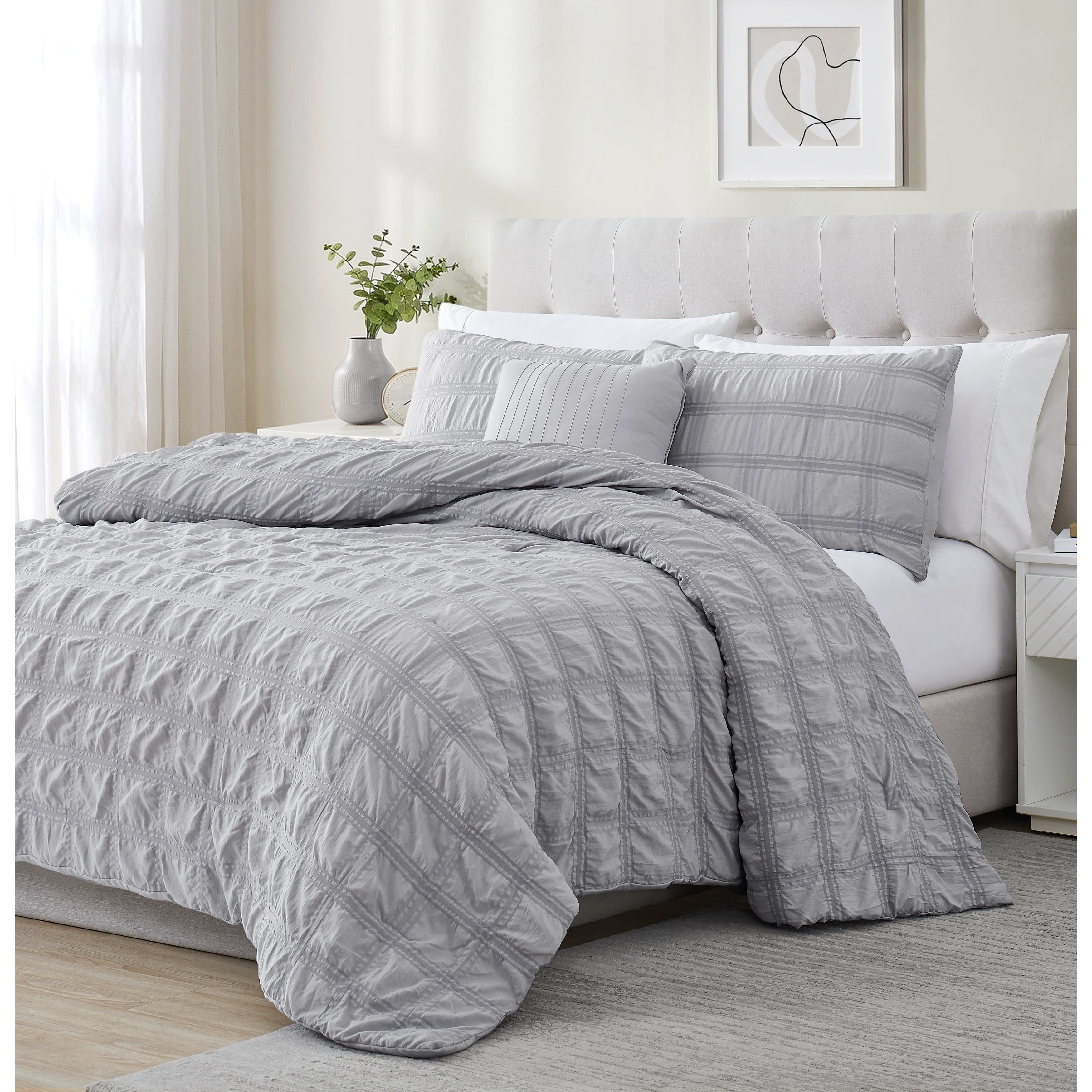 Linen Universe Eliza Seersucker Comforter Set