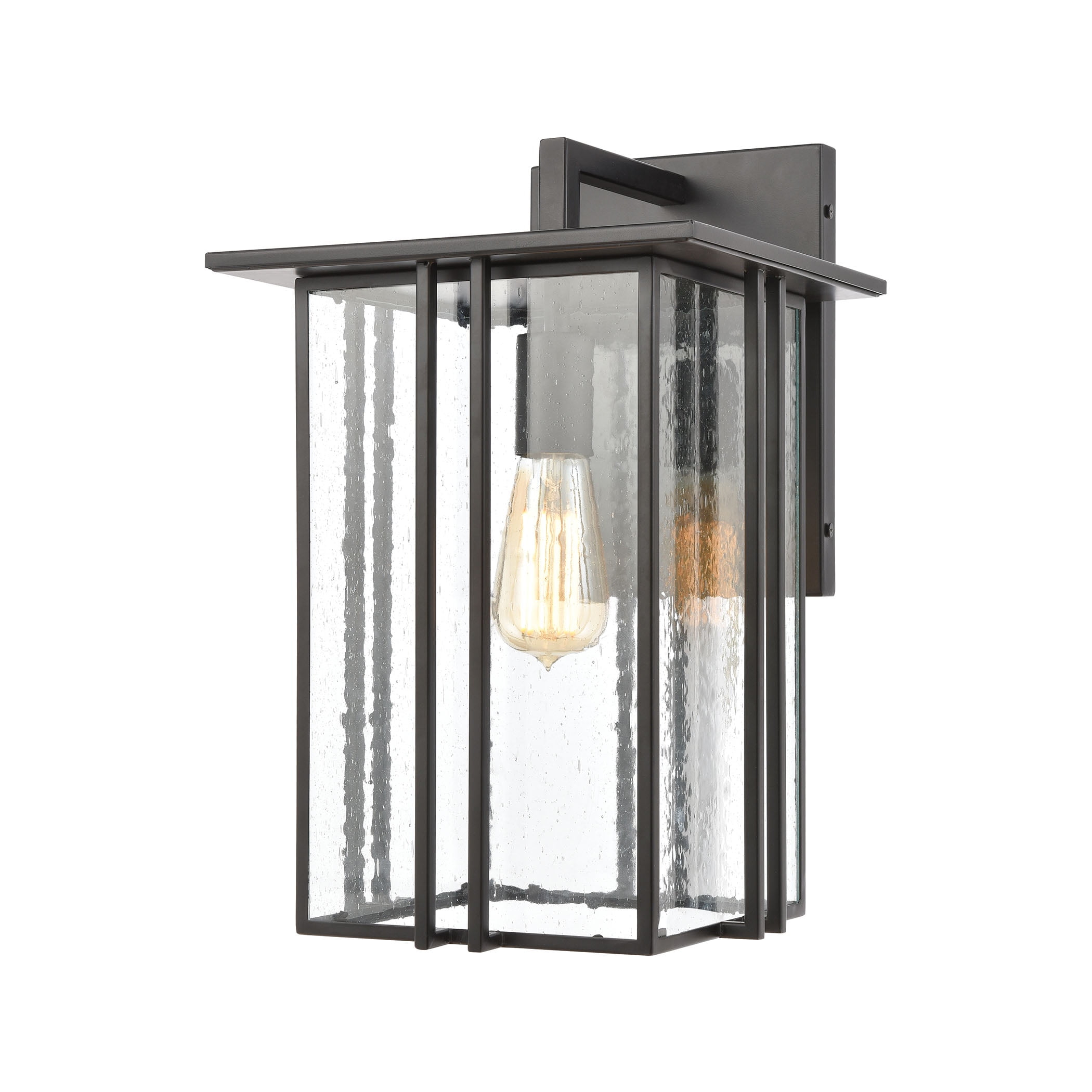 Elk Home 10-Inch Wide Outdoor Radnor Wall Sconce, Matte Black