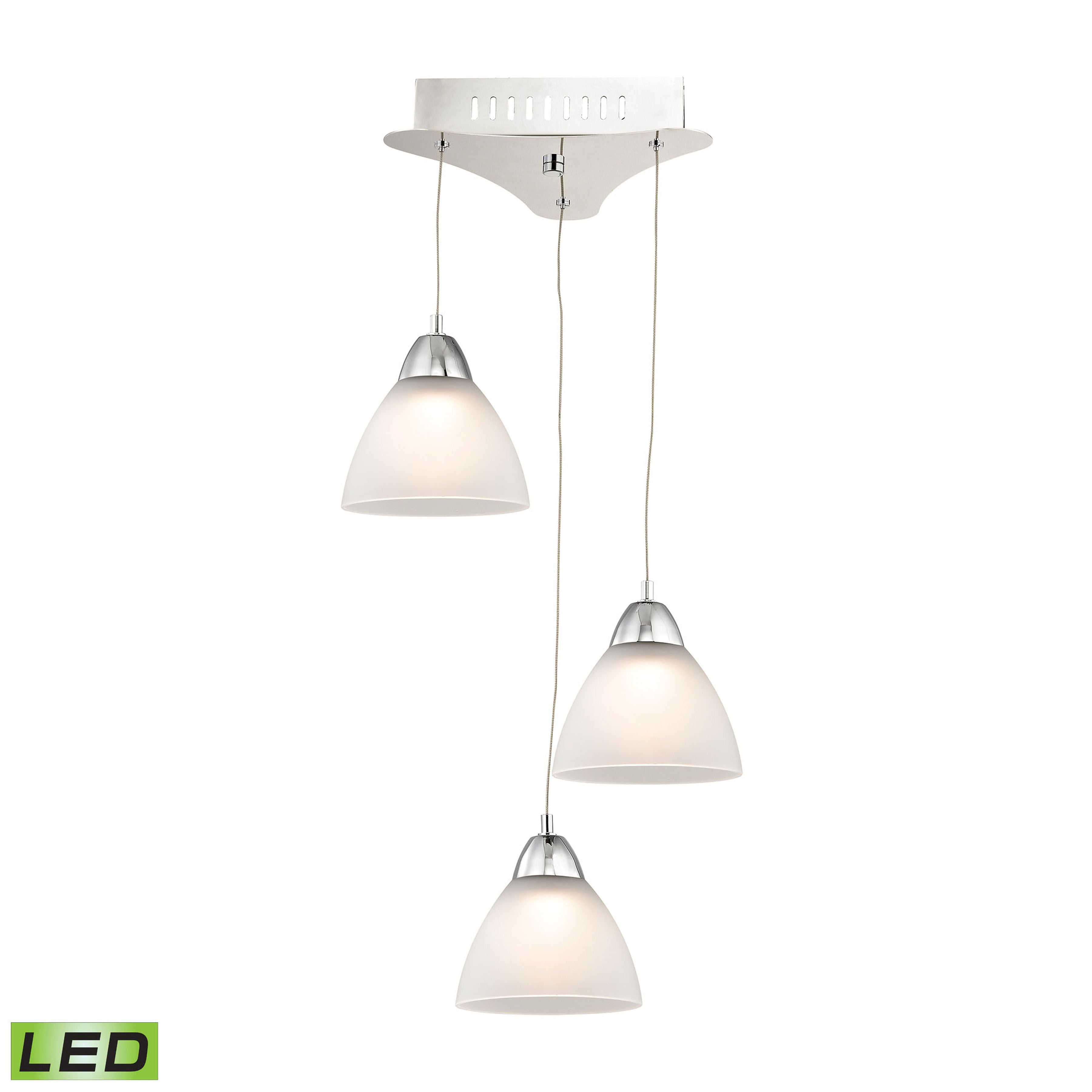 Elk Home 11-Inch Wide Piatto Mini Pendant, Transitional, Chrome