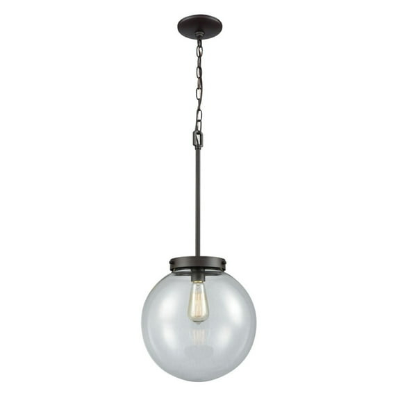 Elk Home 12-Inch Wide Beckett Pendant, Modern, Oil Rubbed Bronze