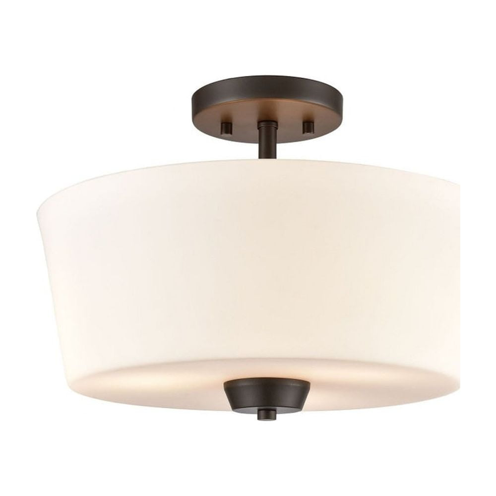 Elk Home 15-Inch Wide Winslow Semi Flush Mount, Oil Rubbed Bronze