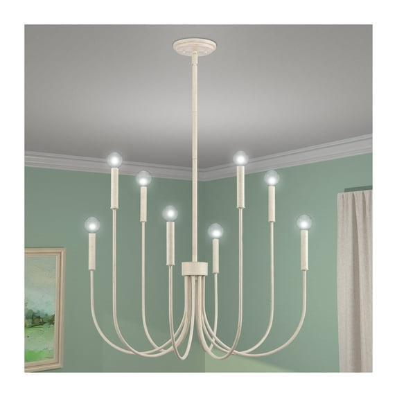 Elk Home 28-Inch Wide Ulla Chandelier, Transitional, Antique White