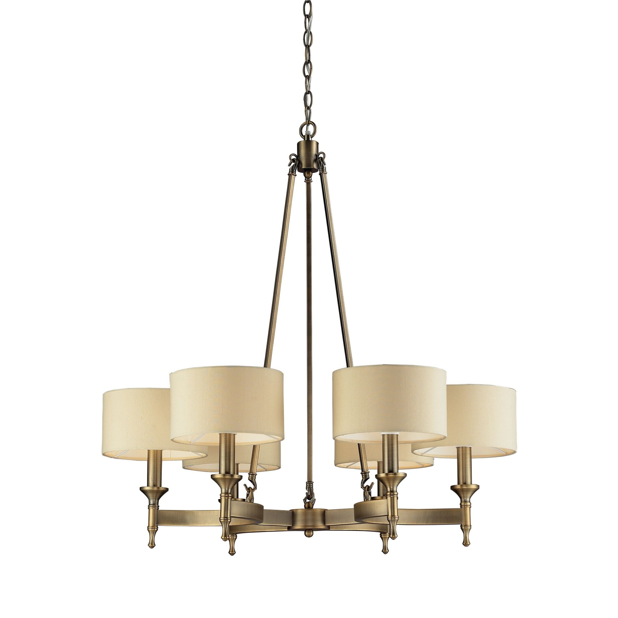 Elk Home 31-Inch Wide Pembroke Chandelier, Transitional, Antique Brass