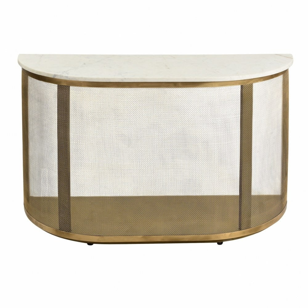 Elk Home 50-Inch Wide Solea Console Table - Desk, Antique Brass