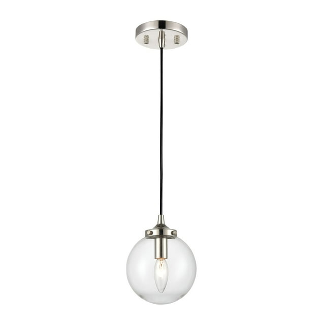Elk Home 6-Inch Wide Boudreaux Pendant, Contemporary, Matte Black