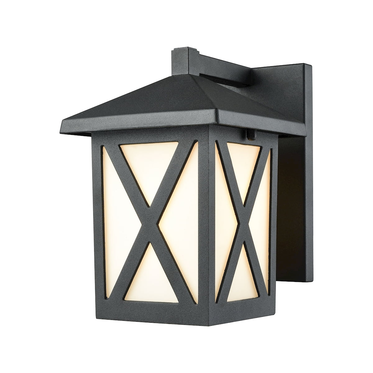 Elk Home 6-Inch Wide Outdoor Lawton Wall Sconce, Matte Black