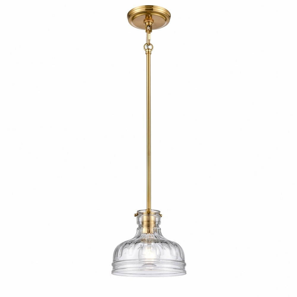 Elk Home Orinoco 1 - Light Pendant in  Satin Brass