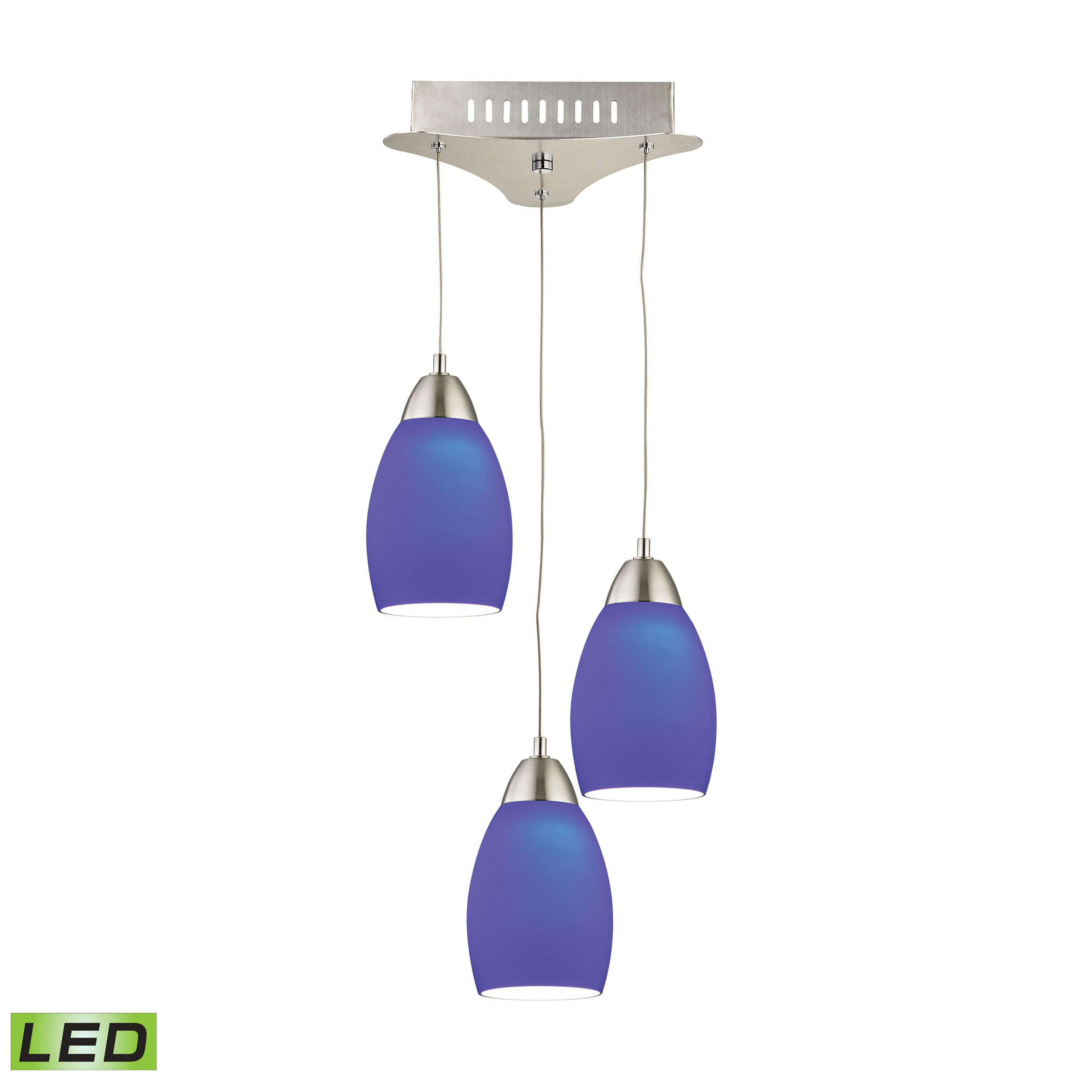 Elk Home 9-Inch Wide Buro Mini Pendant, Transitional, Satin Nickel