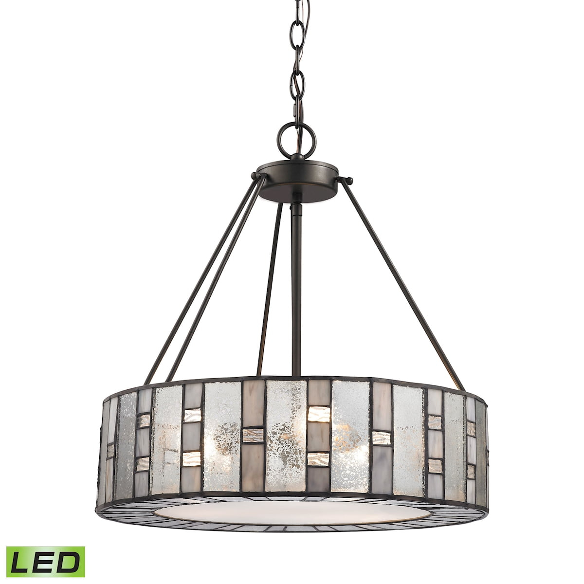 Elk Home Ethan 3 - Light Chandelier in  Tiffany Bronze