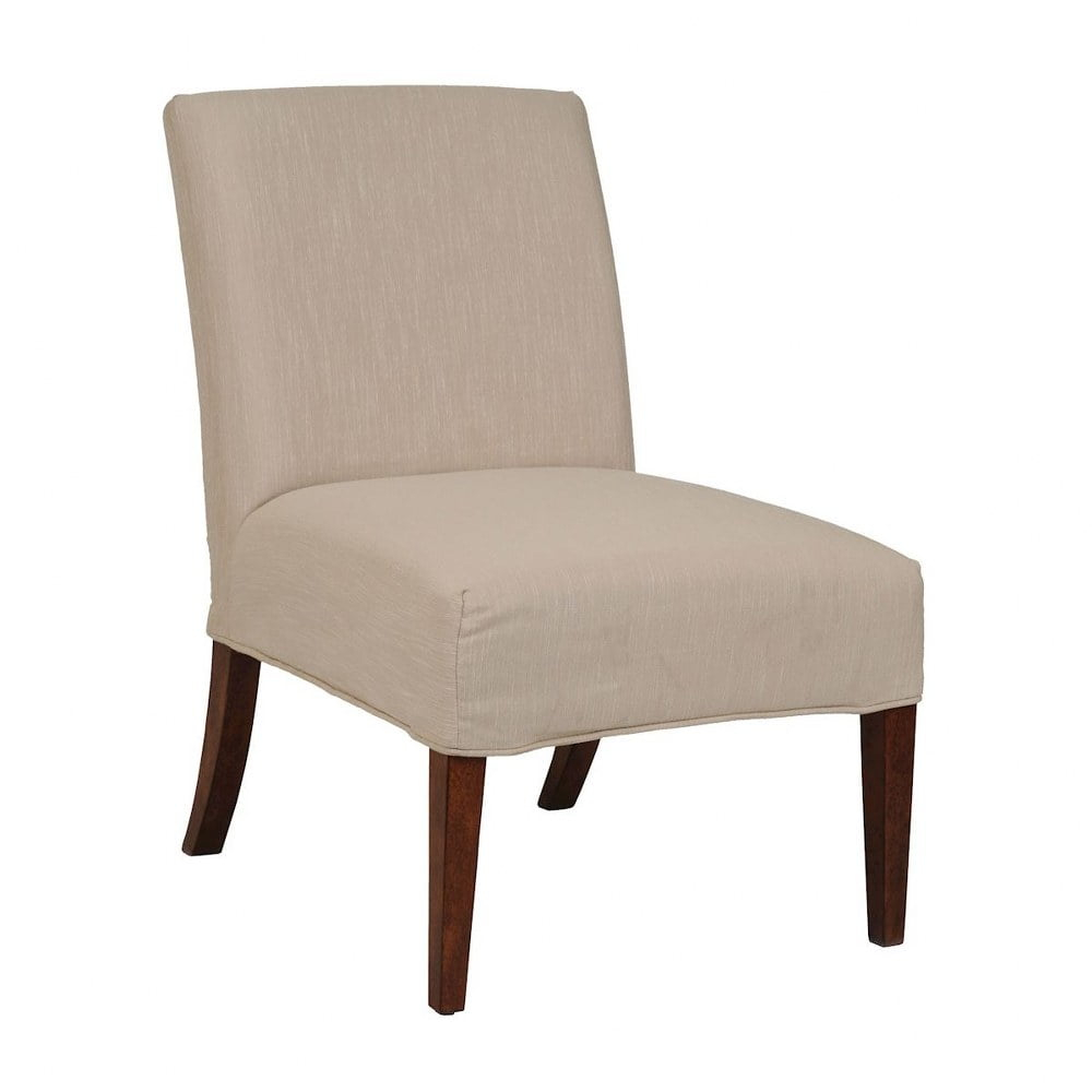 Elk Home - Lotus - 22 Inch Slipper Chair Cover Only   Dark Walnut Finish with