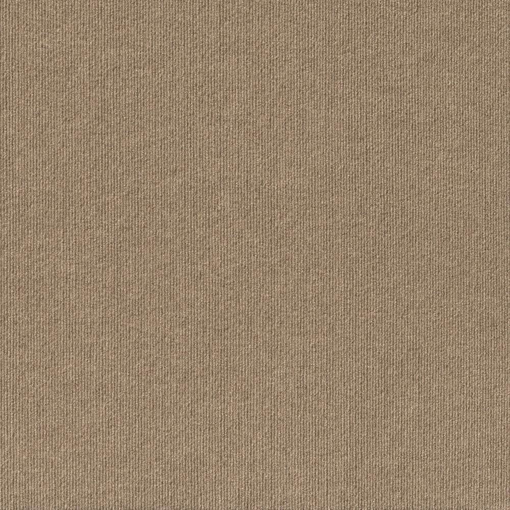 Elk Ridge - Taupe - Beige Commercial/Residential 24 x 24 in. Peel and Stick Carpet Tile Square (60 sq. ft.)