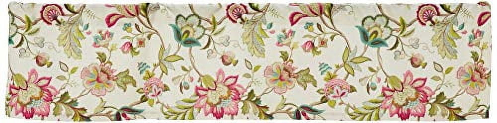Ellis Curtain Brissac Tailored Valance, 70 x 15, Red
