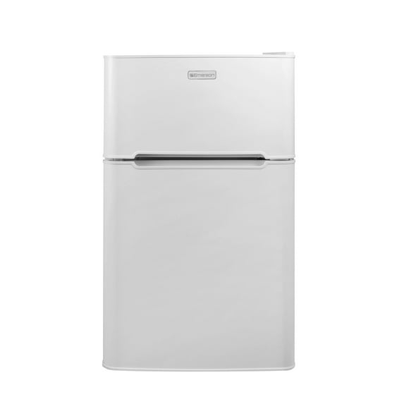 20.5 in. 3.2 cu. ft. 2 Door Mini Refrigerator with Freezer in White, ENERGY STAR Qualified