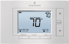 Emerson 80 Series Universal Non-Programmable Thermostat, 5 In. Display, 2 Heat / 2 Cool