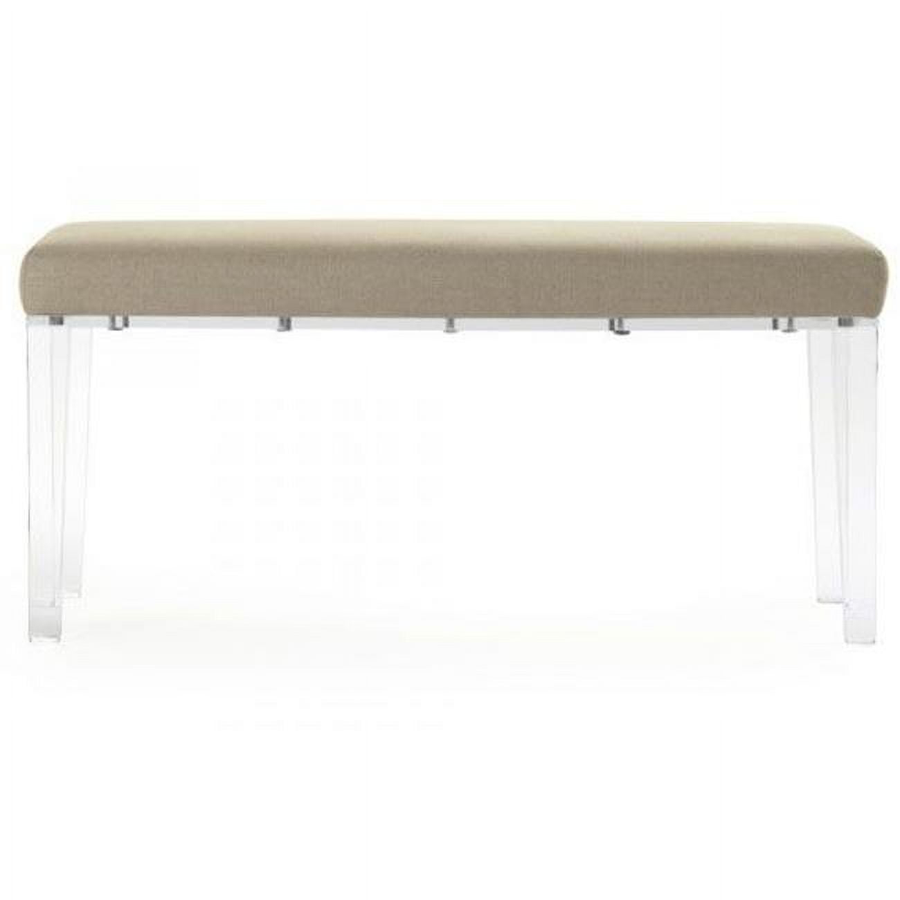 Zentique Emma Linen Upholstered Bench