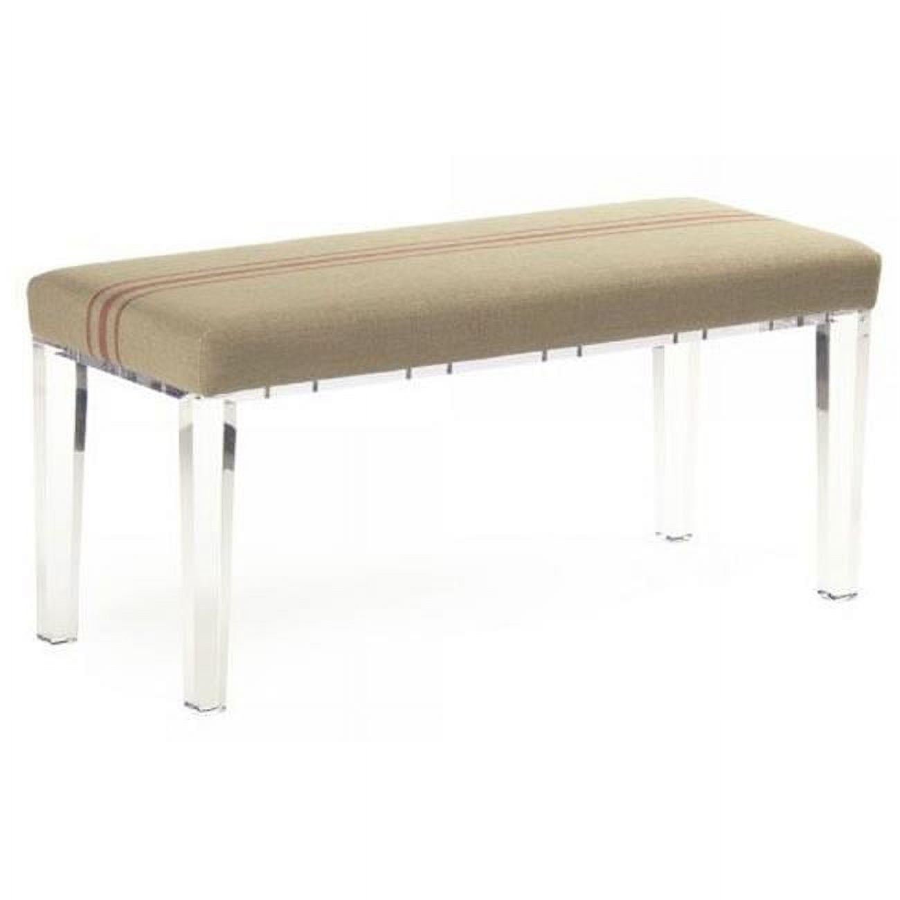 Zentique Emma Linen Upholstered Bench