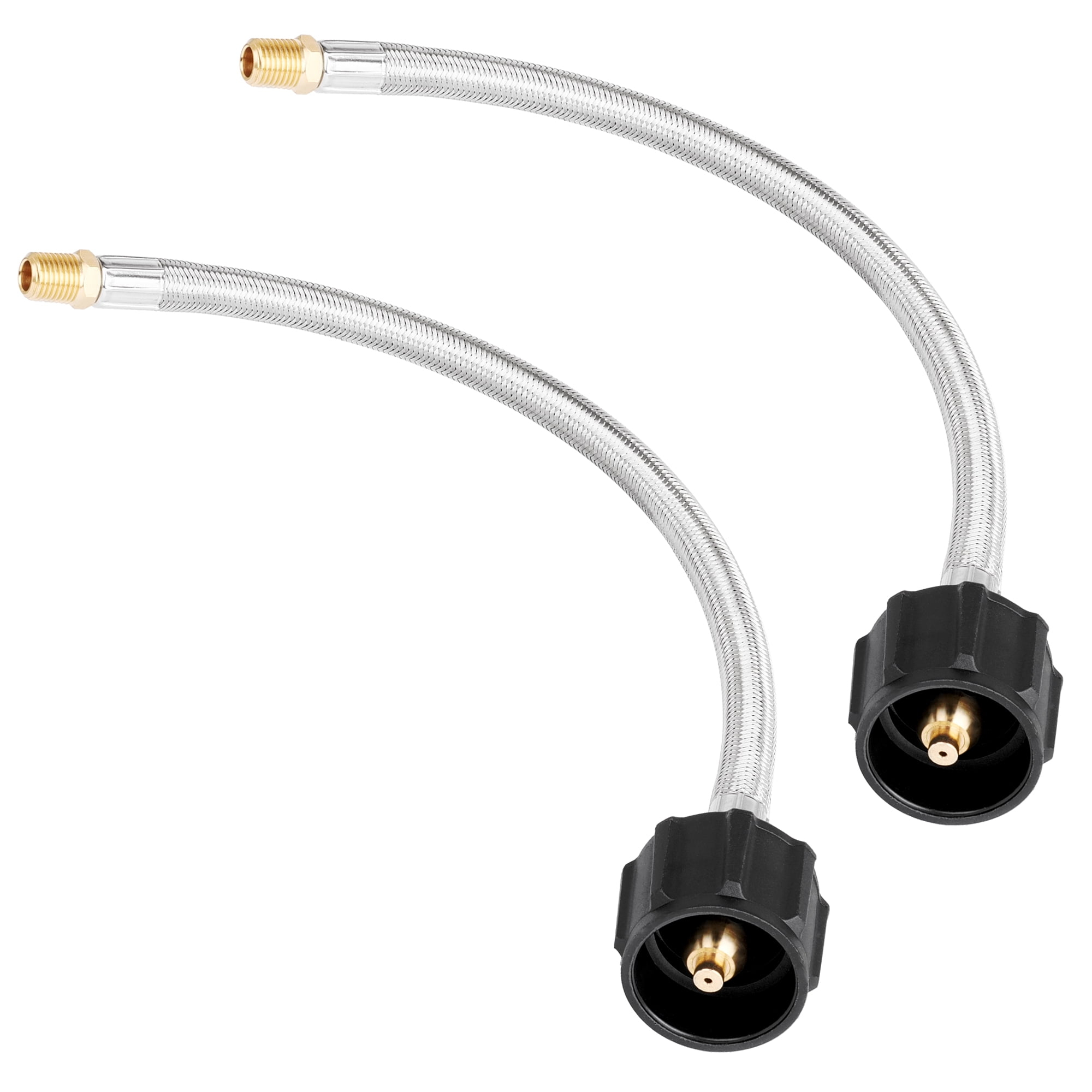Empava 2pcs 1/4” NPT Pigtail Propane Stainless Braided Hose- CSA Certified ,EMPV-12EH42