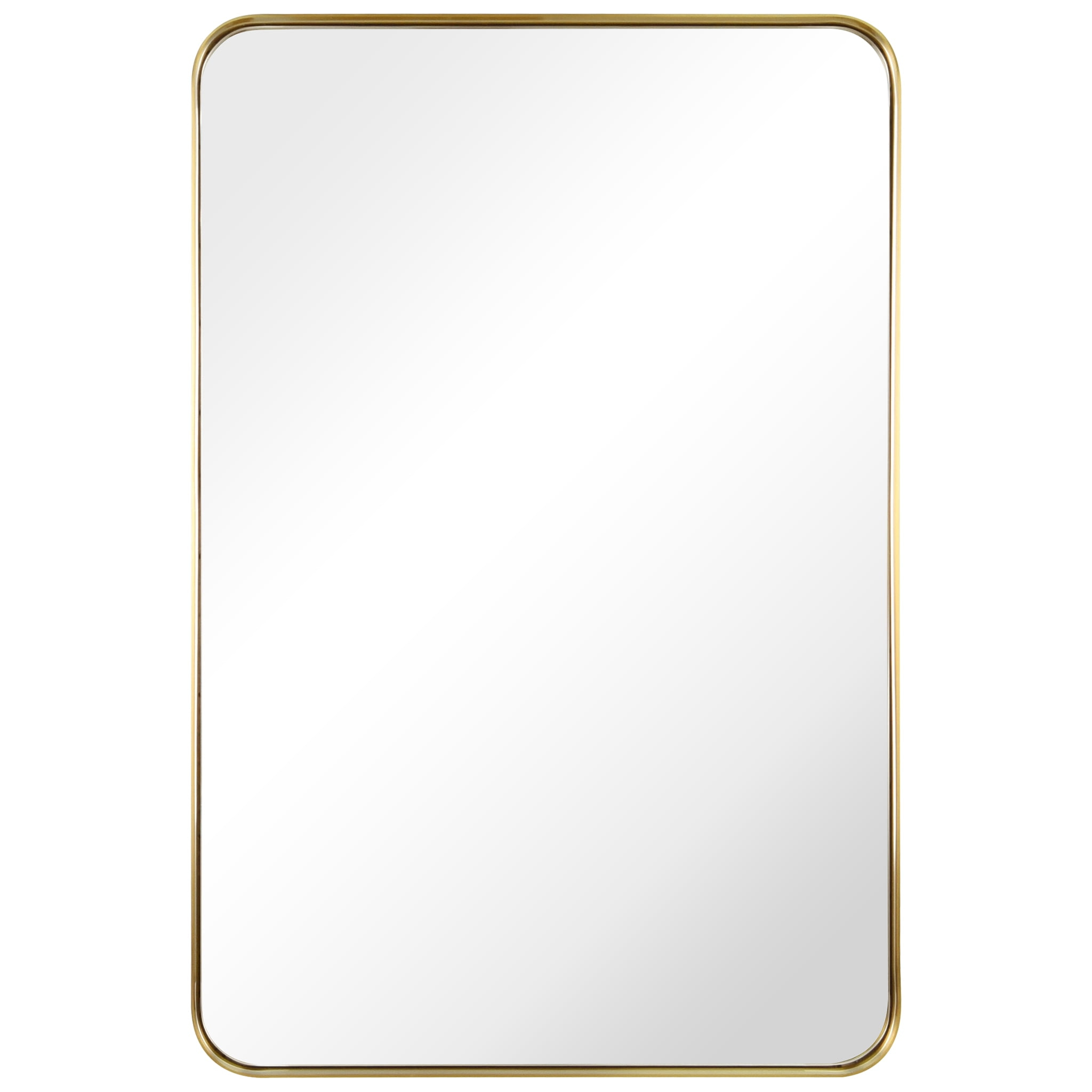 Empire Art Direct Ultra Stainless Steel Rectangular Wall Mirror Brushed Gold 24" x 36" Gold