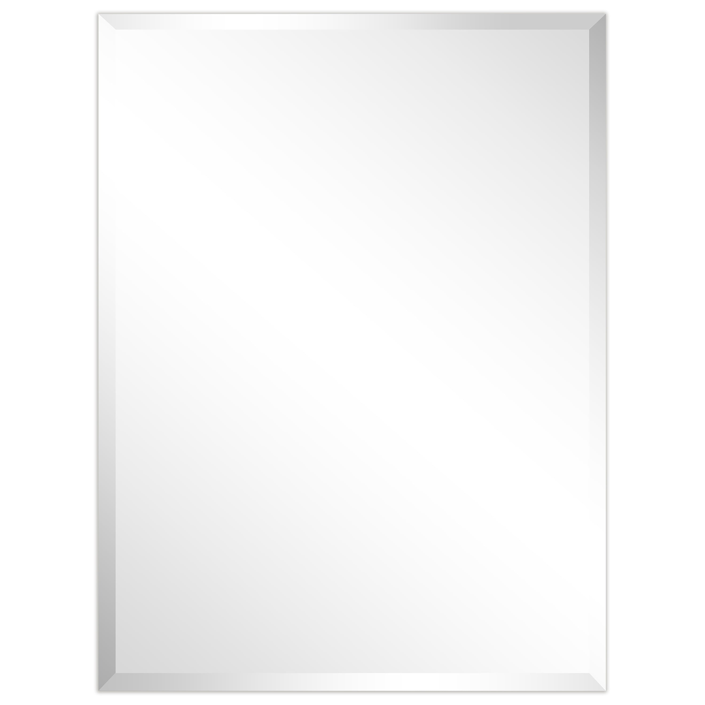 Empire Art Direct  30 x 40 in. Frameless Rectangular Wall Mirror with Beveled Prism Mirror Panels - 1 in. Beveled Edge