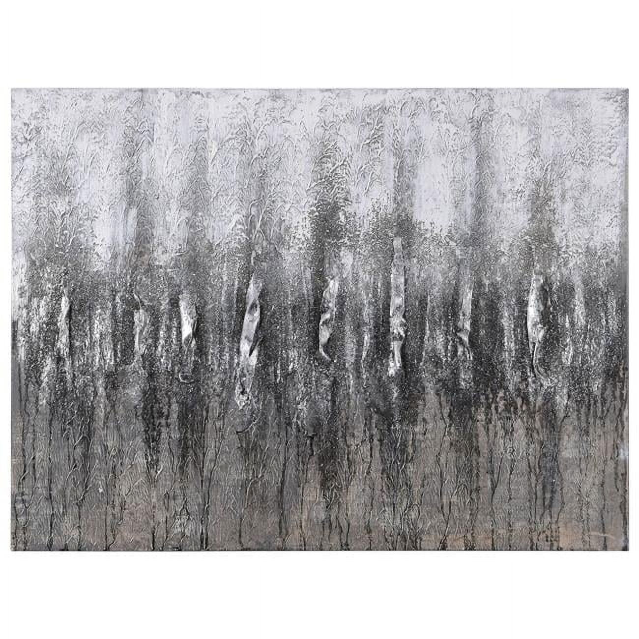 Empire Art Direct Gray Frequency Textured Metallic Hand Painted Wall Art, 30" x 40" x 1.5", Ready to Hang