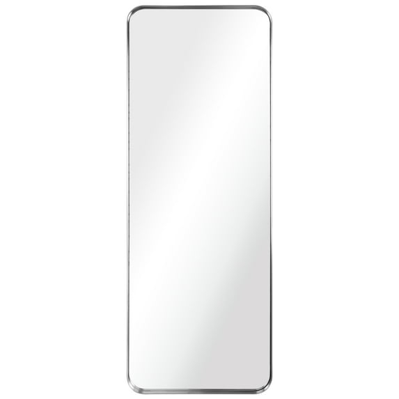 Empire Art Direct Ultra Brushed Silver Stainless Steel Frame Rectangle Wall Mirror, 18" x 48" x 2", Ready to Hang