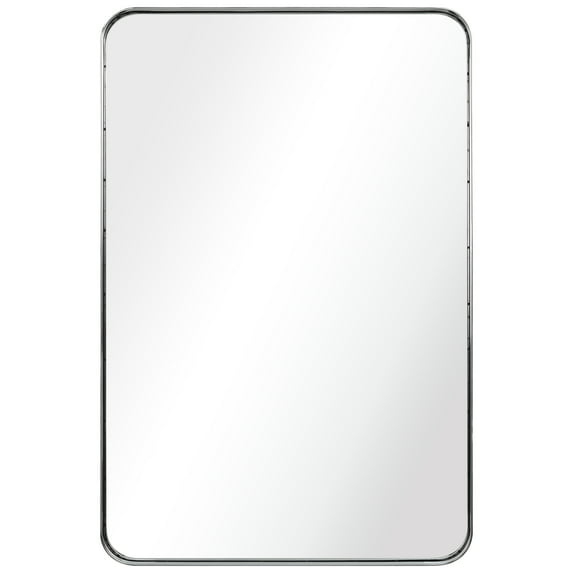 Empire Art Direct Ultra Stainless Steel Rectangular Wall Mirror Polished Silver 24" x 36" Silver