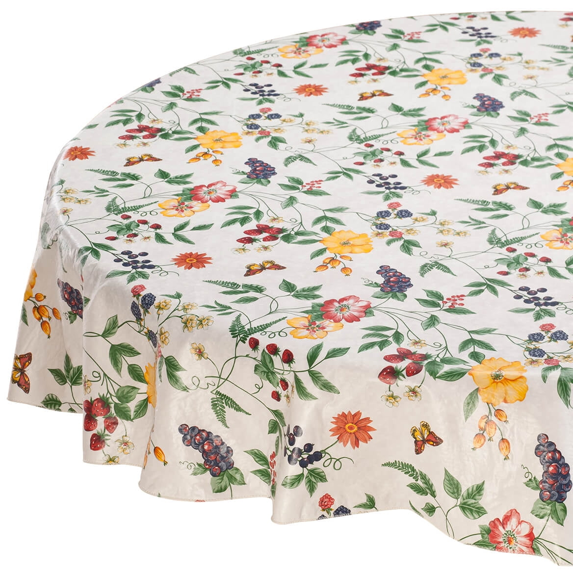 Lintex Linens 52"x52" Enchanted Garden 100% Vinyl Tablecloth