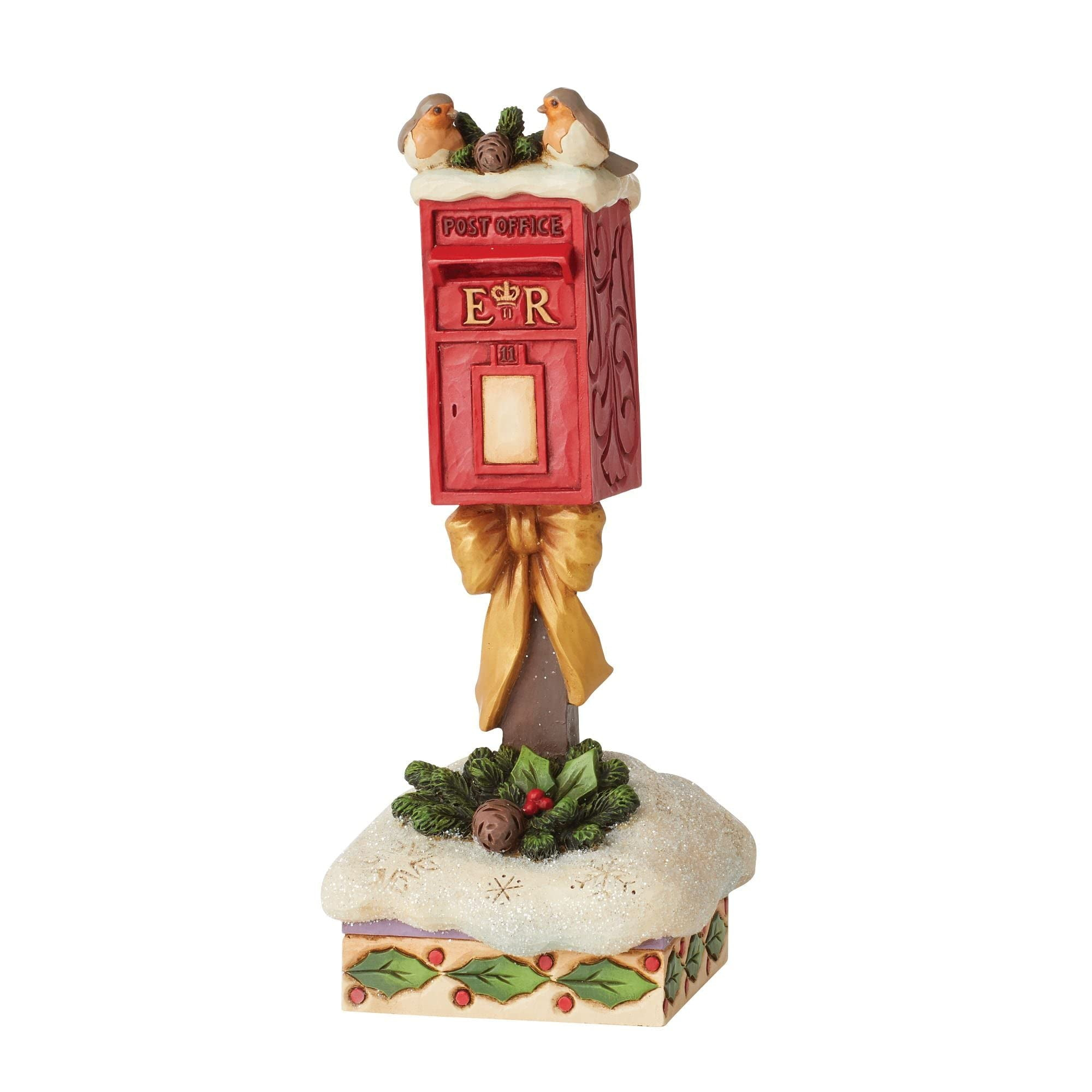 Jim Shore 6.0 Inch Merry Mail Robins Post Box Figurines