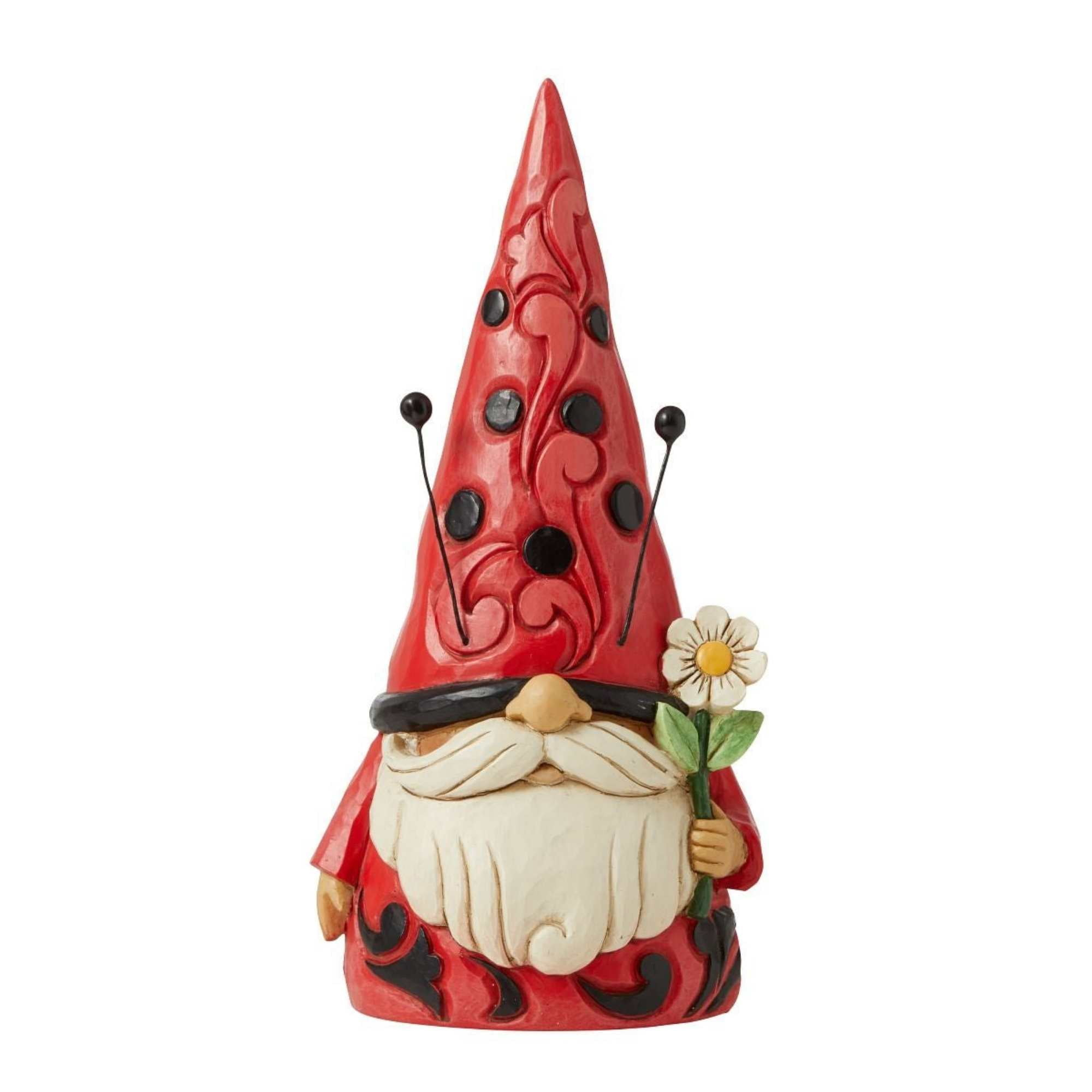 Enesco Jim Shore Heartwood Creek Ladybug Gnome Figurine