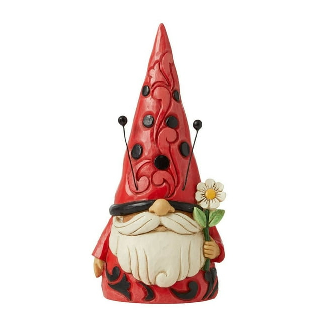 Enesco Jim Shore Heartwood Creek Ladybug Gnome Figurine