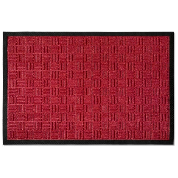 Envelor Front Door Mat Indoor Outdoor Entrance Doormat Non Slip Durable Floor Mat for Entry Mat Kitchen Rugs Home Decor Rugs Heavy Duty Mat Welcome Mat, 48 x 72 Inches, Maroon
