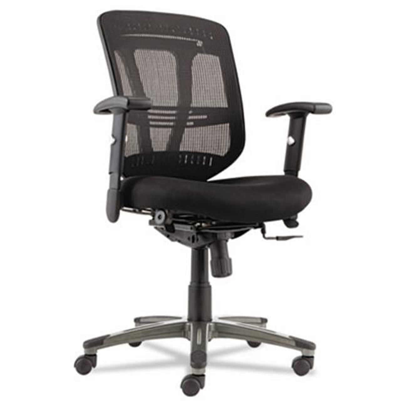 Eon Series Multifunction Wire Mechanism, Mid-Back Mesh Chair, Black