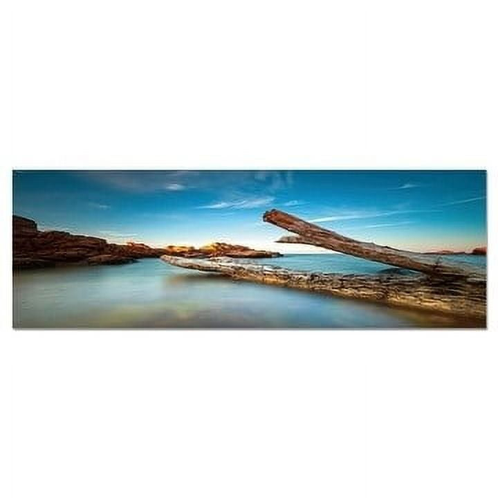 Epic Graffiti  "Driftwood Dreams" in a High Gloss Acrylic Wall Art, 60" x 20" - 60" x 20"