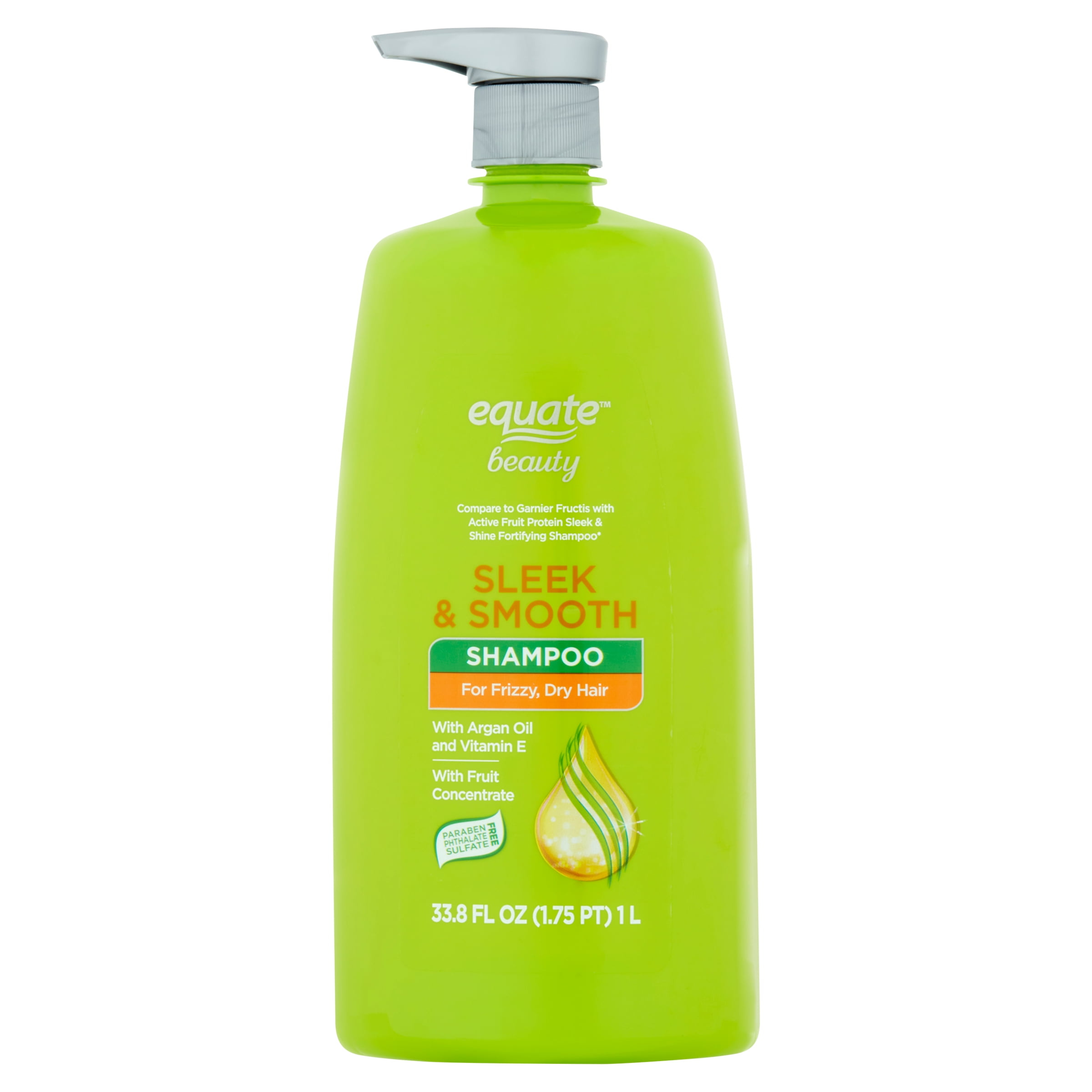 Equate Sleek & Smooth Shampoo, 33.8 fl oz