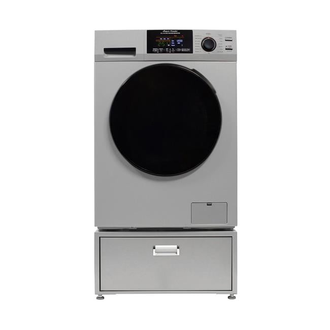 All-in-one Washer Dryer CONVERTIBLE PET Sanitize Cycle 15 lbs 1400RPM+Pedestal