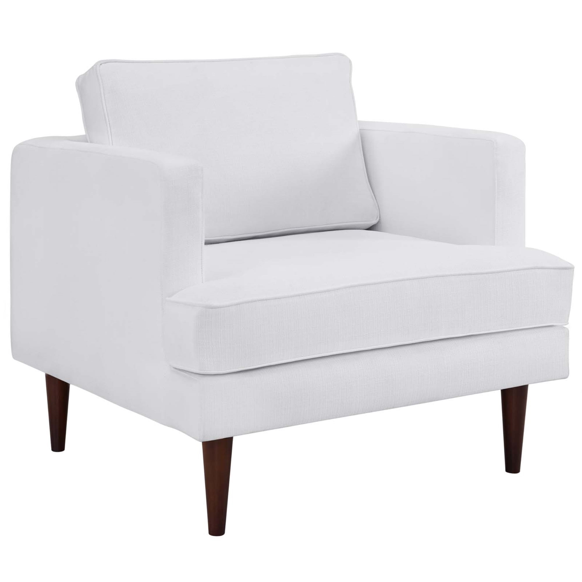 Modway Agile Upholstered Fabric Armchair - White