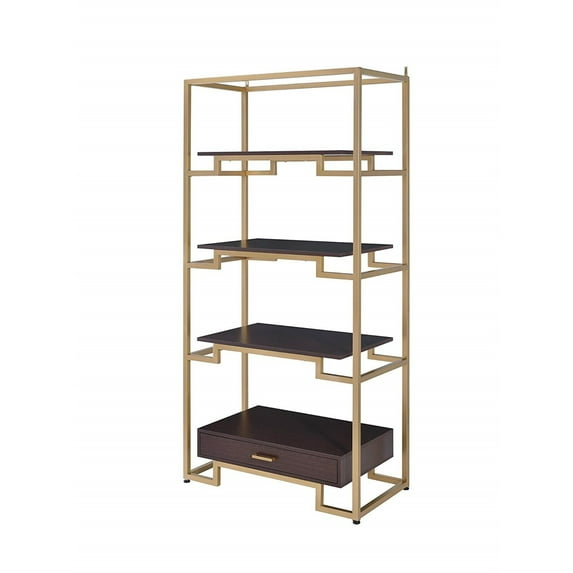 ACME Yumia Bookshelf in Gold
