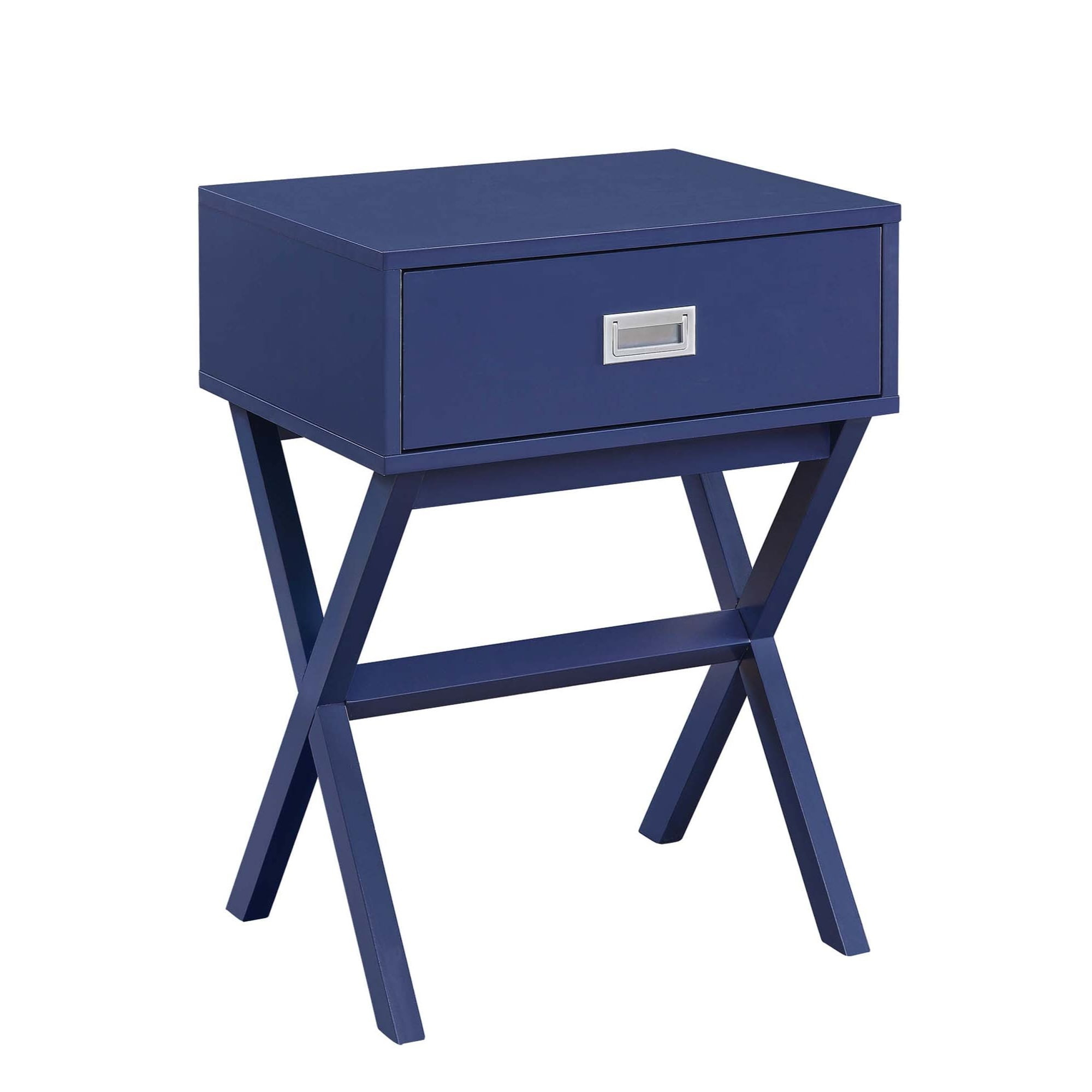 Convenience Concepts Designs2Go Landon 1 Drawer End Table, Cobalt Blue